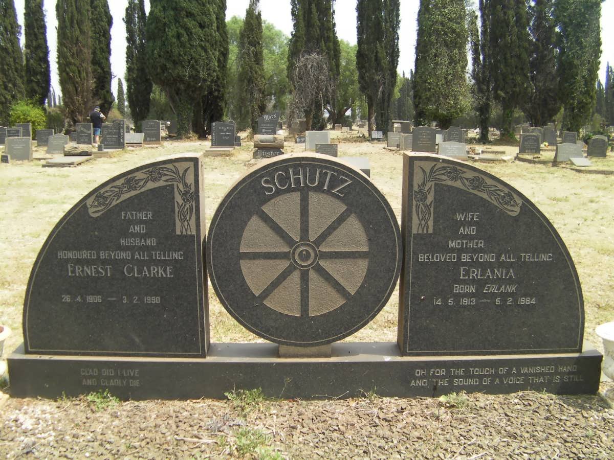 SCHUTZ Ernest Clarke 1906-1990 &amp; Erlania ERLANK 1913-1964