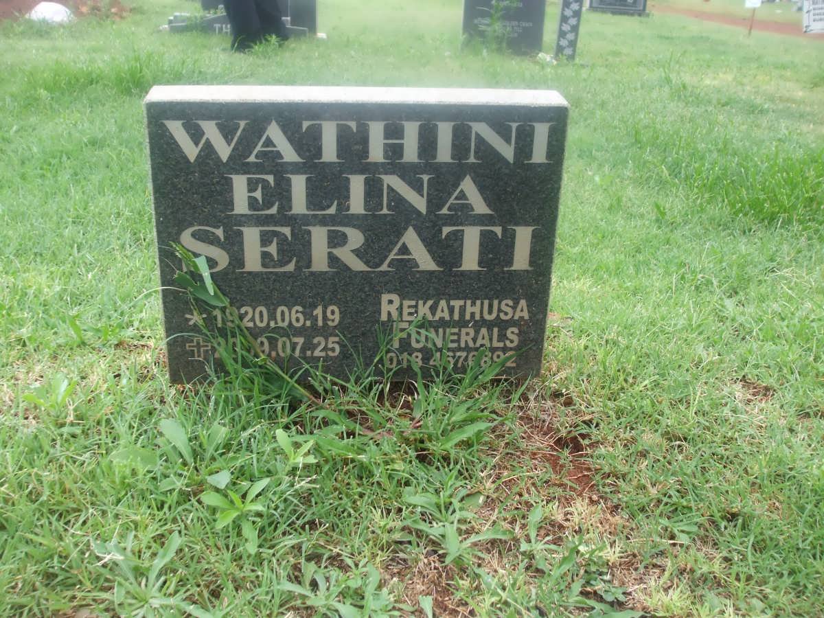 SERATI Wathini Elina 1920-2009