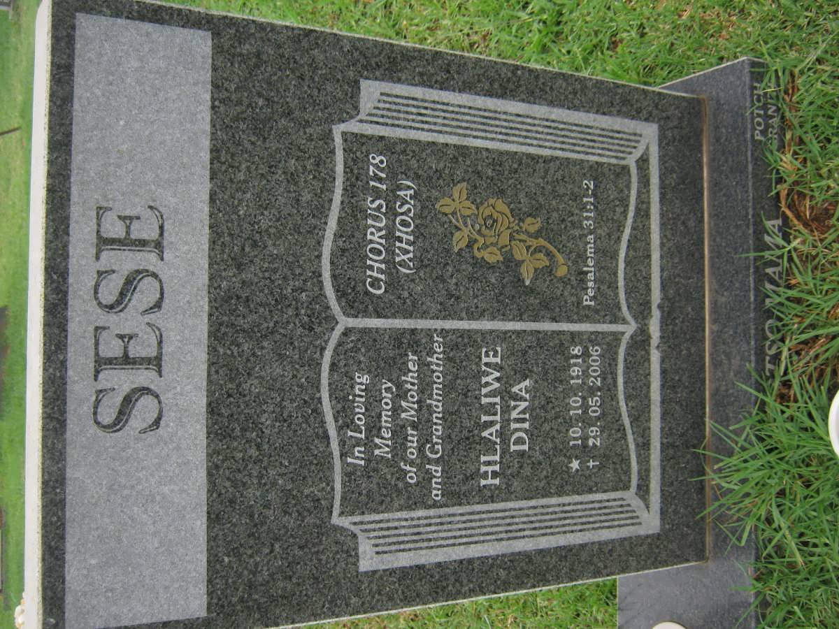 SESE Hlaliwe Dina 1918-2006