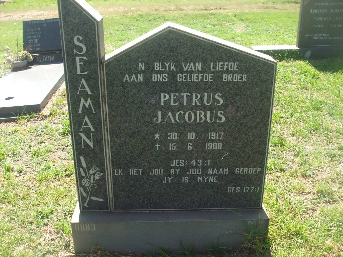 SEAMAN Petrus Jacobus 1917-1988