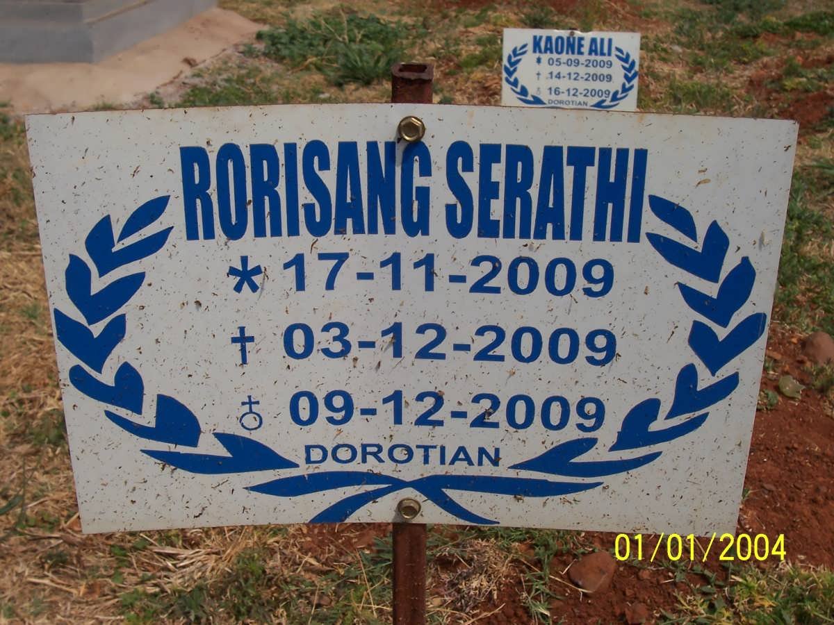 SERATHI Rorisang 2009-2009