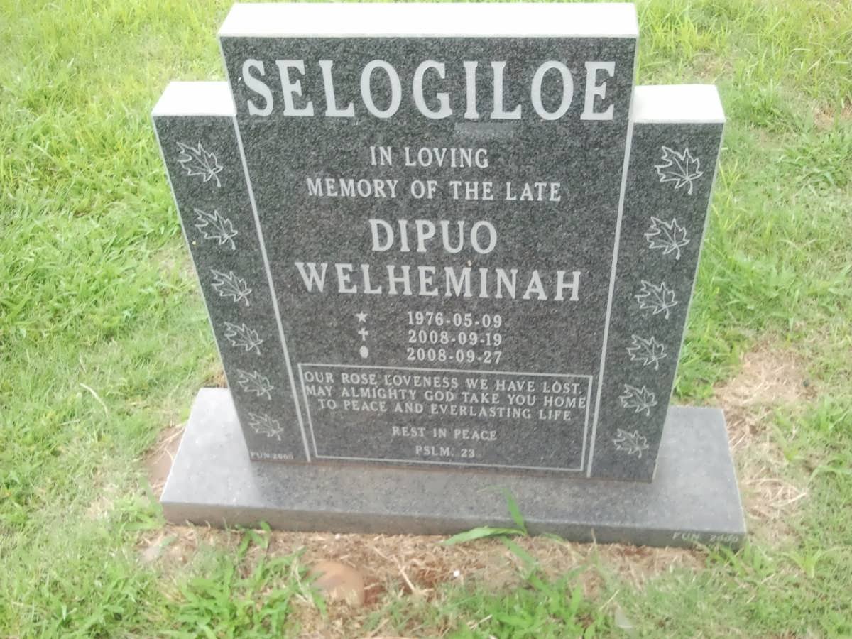 SELOGILOE Dipuo Welheminah 1976-2008
