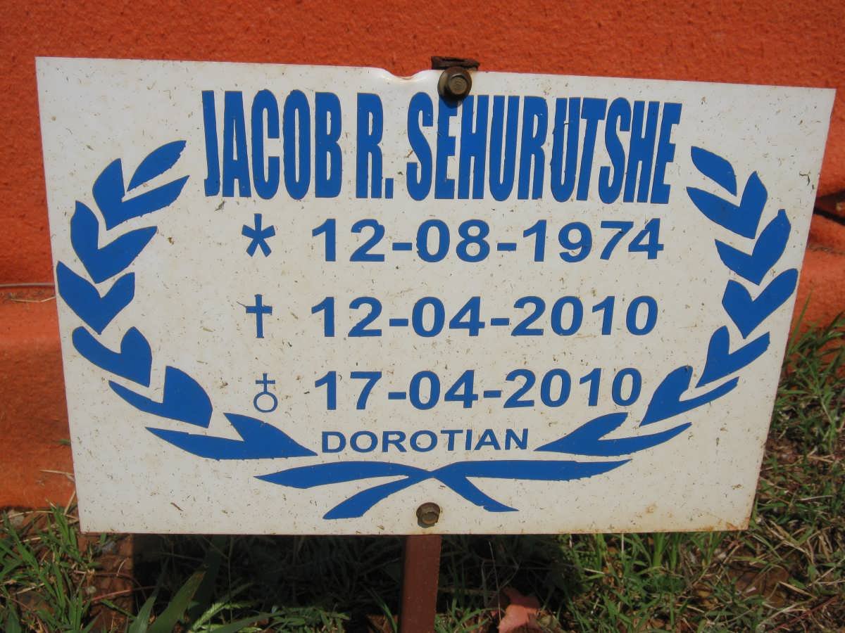 SEHURUTSHE Jacob R. 1974-2010