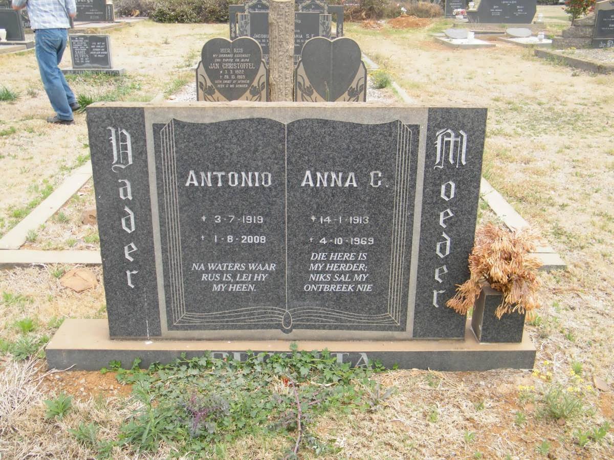 SEGOTTA  Antonio 1919-2008 &amp; Anna C. 1913-1969