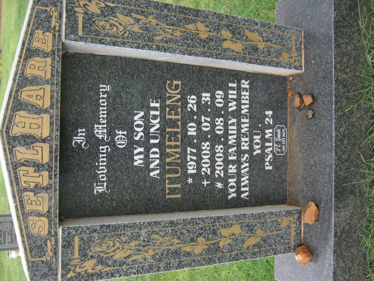 SETLHARE Itumeleng 1977-2008