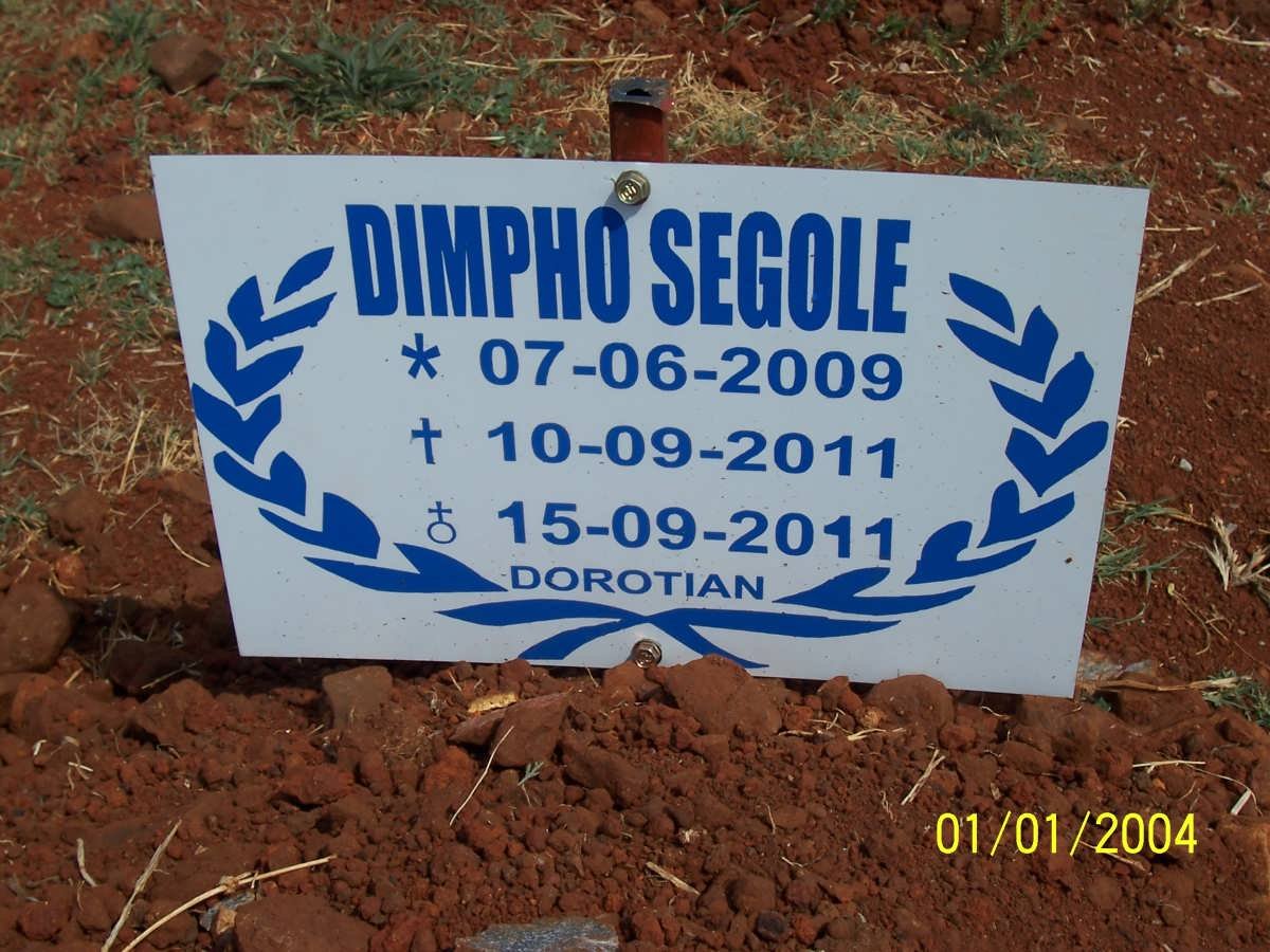 SEGOLE Dimpho 2009-2011