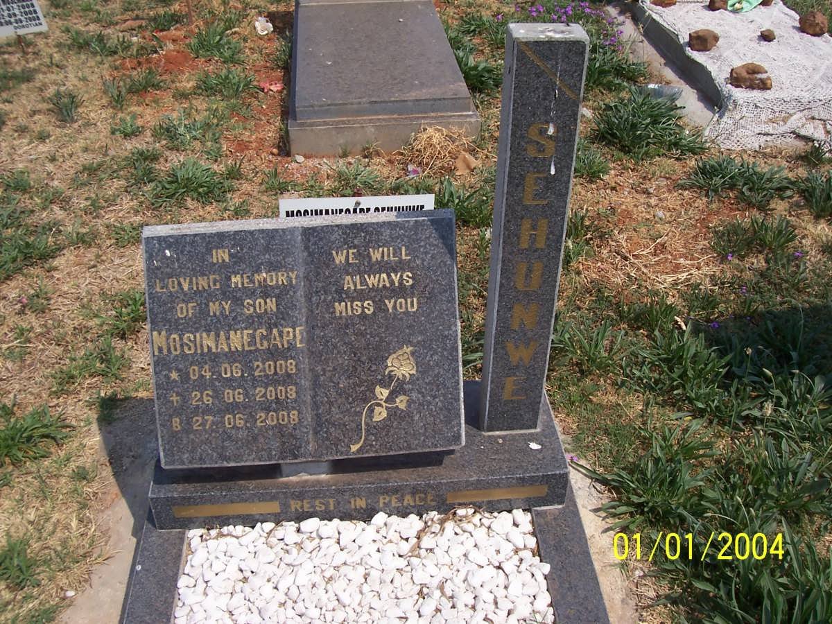 SEHUNWE Mosimanegape 2008-2008