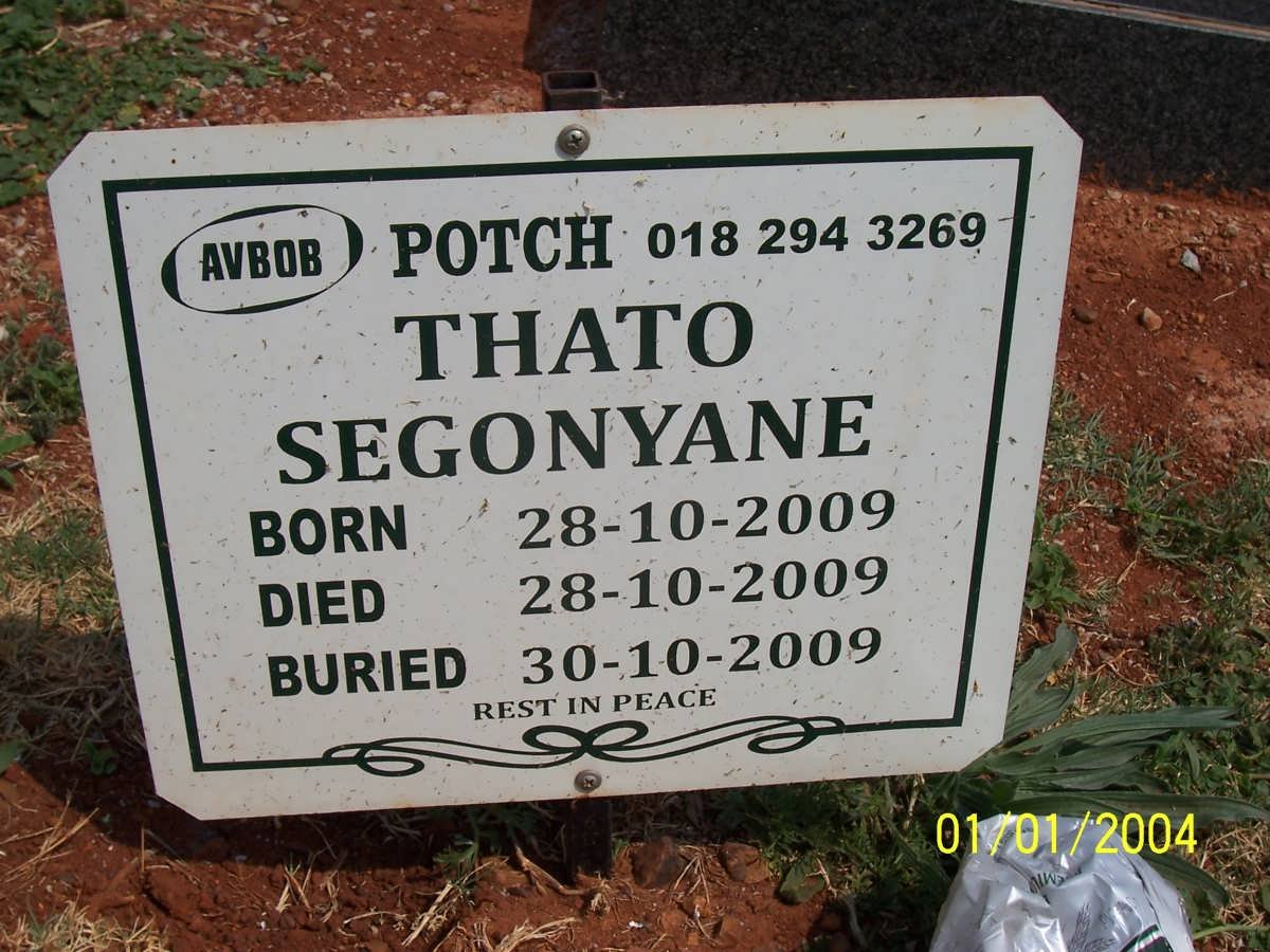 SEGONYANE Thato 2009-2009