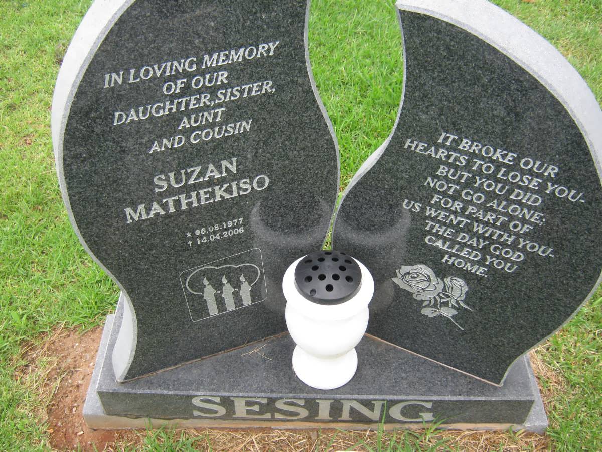 SESING Suzan Mathekiso 1977-2006