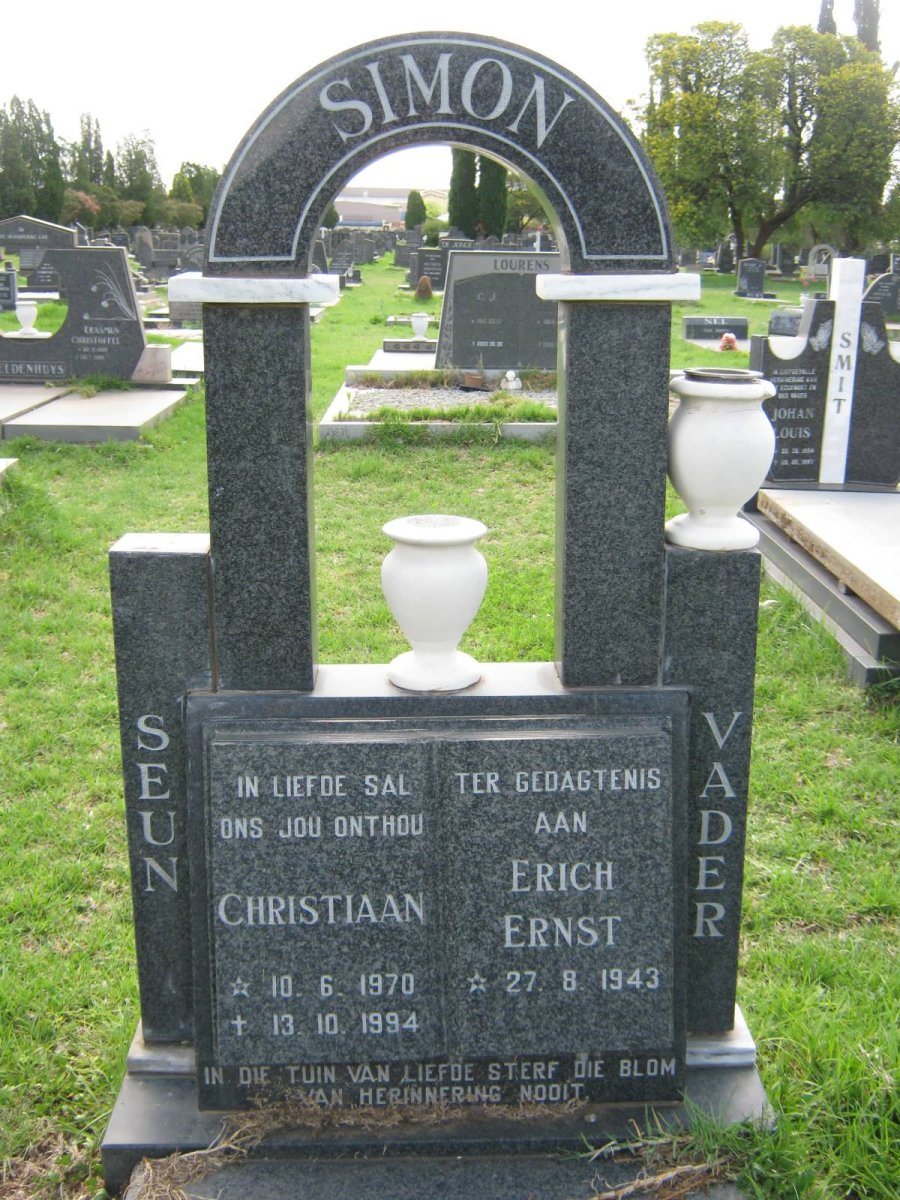 SIMON Christiaan 1970-1994 :: SIMON Erich Ernst 1943-