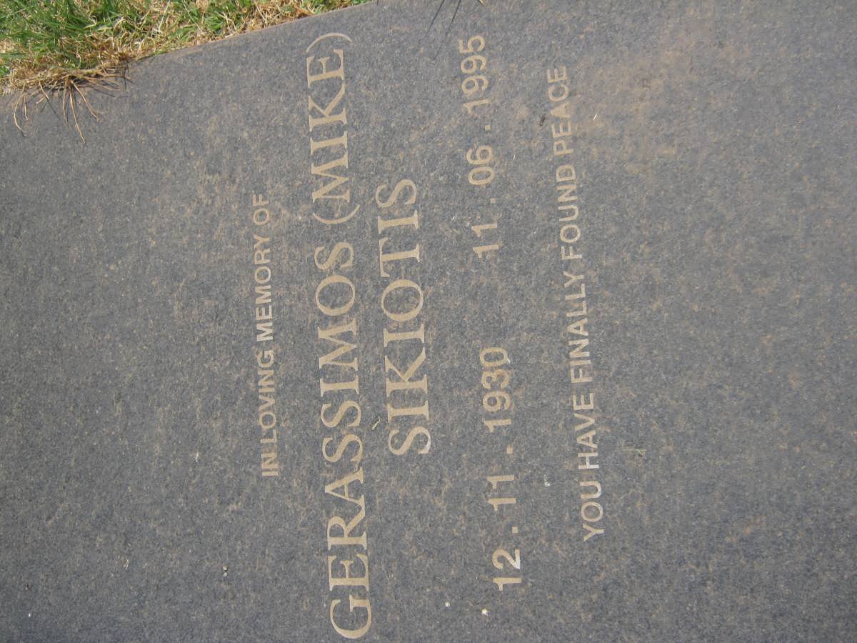 SIKIOTIS Gerassimos 1930-1995