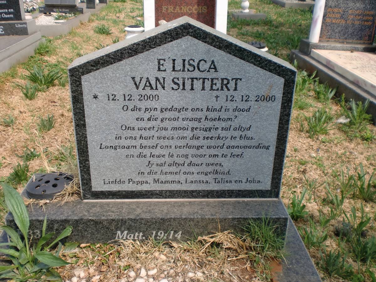 SITTERT E'lisca, van 2000-2000