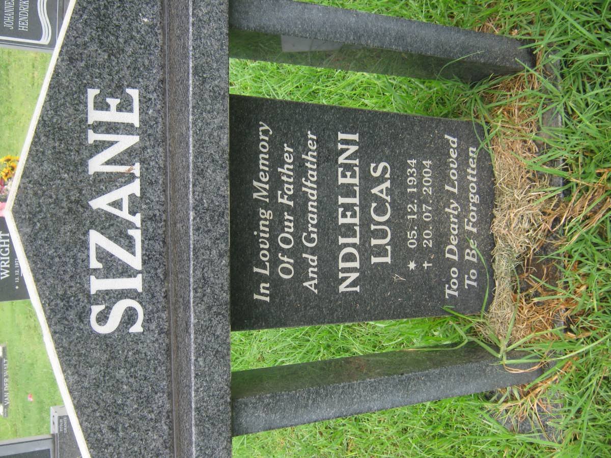 SIZANE Ndleleni Lucas 1934-2004