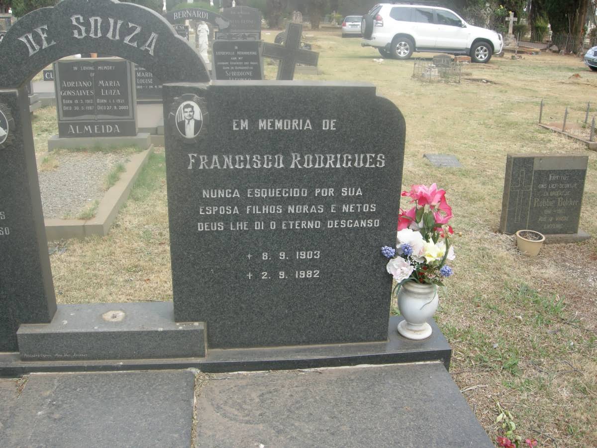 SOUZA Francisco Rodrigues, de 1903-1982