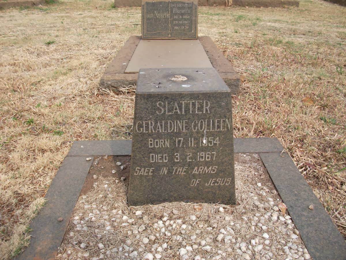 SLATTER Geraldine Colleen 1954-1967