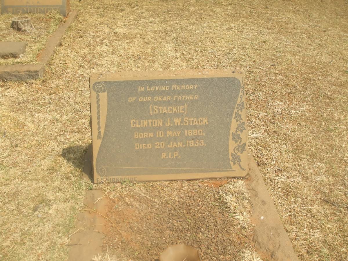 STACK Clinton J.W. 1880-1953