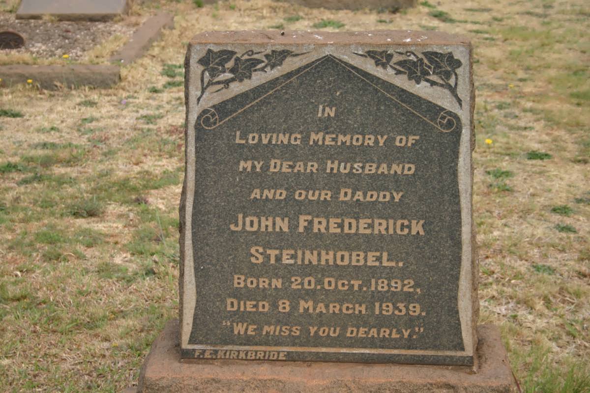 STEINHOBEL John Frederick 1892-1939