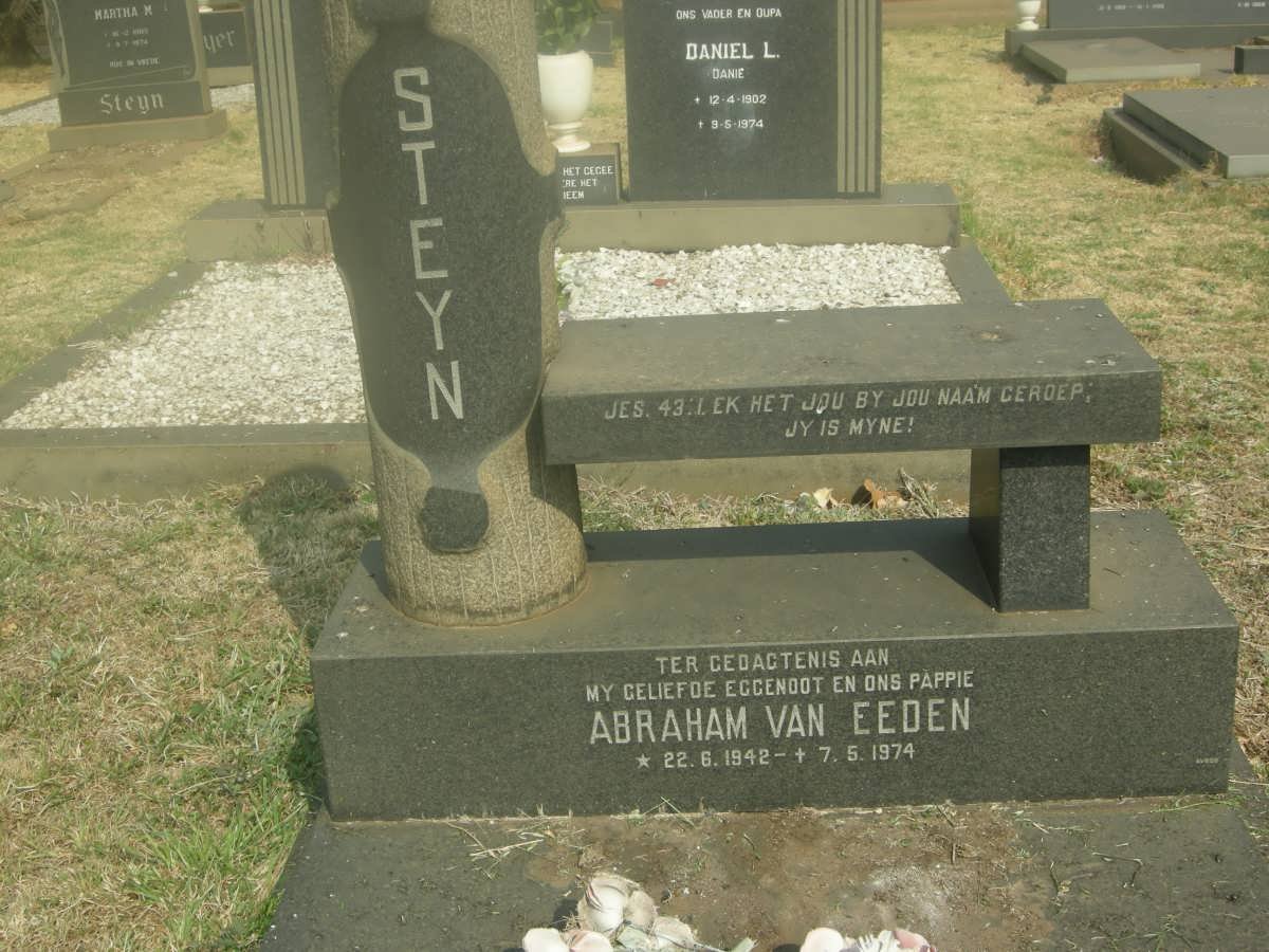 STEYN Abraham van Eeden 1942-1974