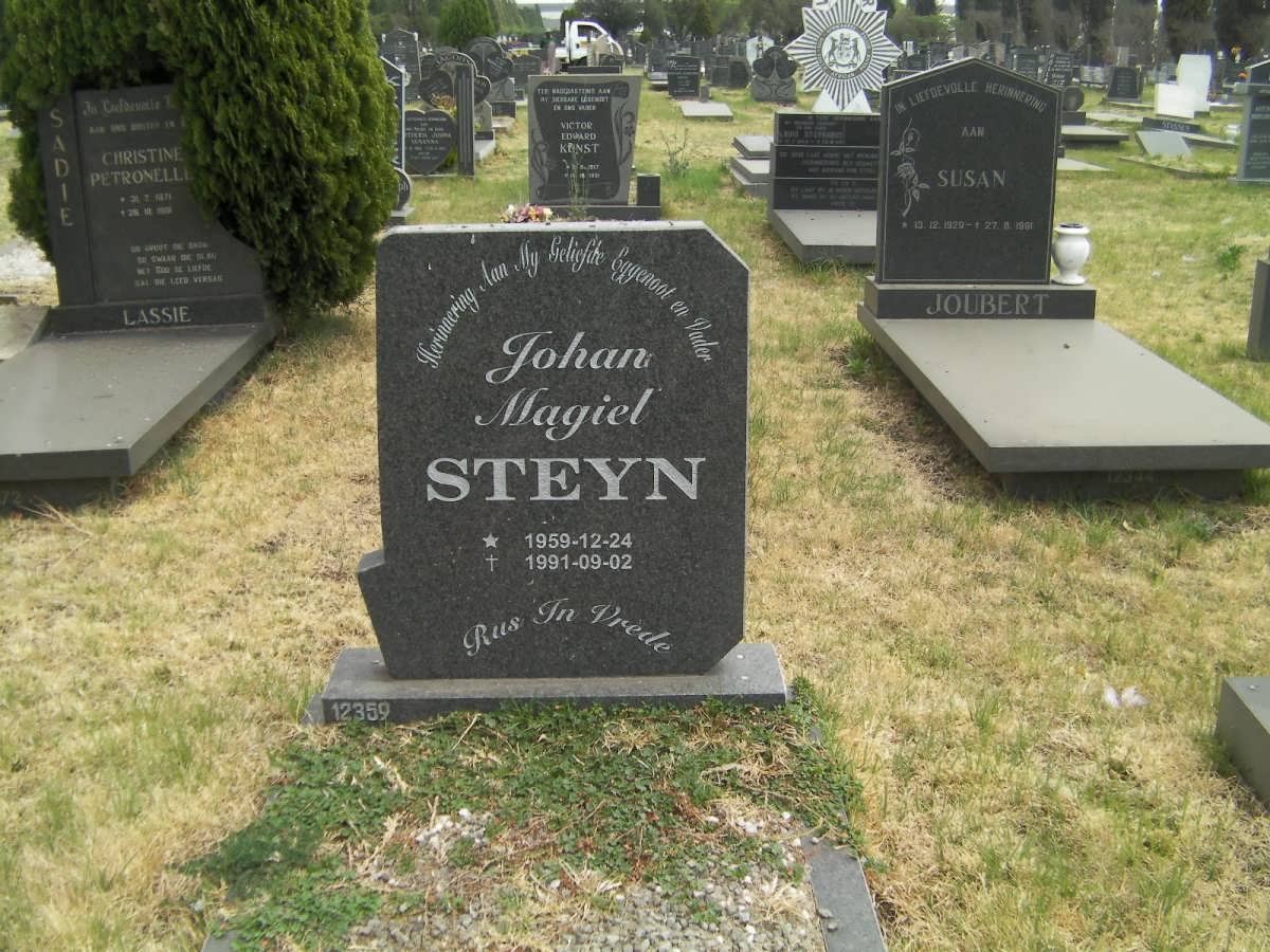 STEYN Johan Magiel 1959-1991