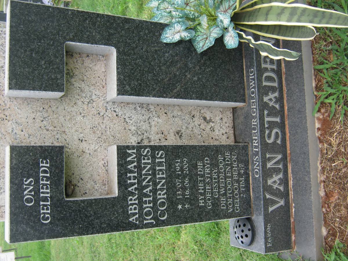 STADEN Abraham Johannes Cornelis, van 1951-2009