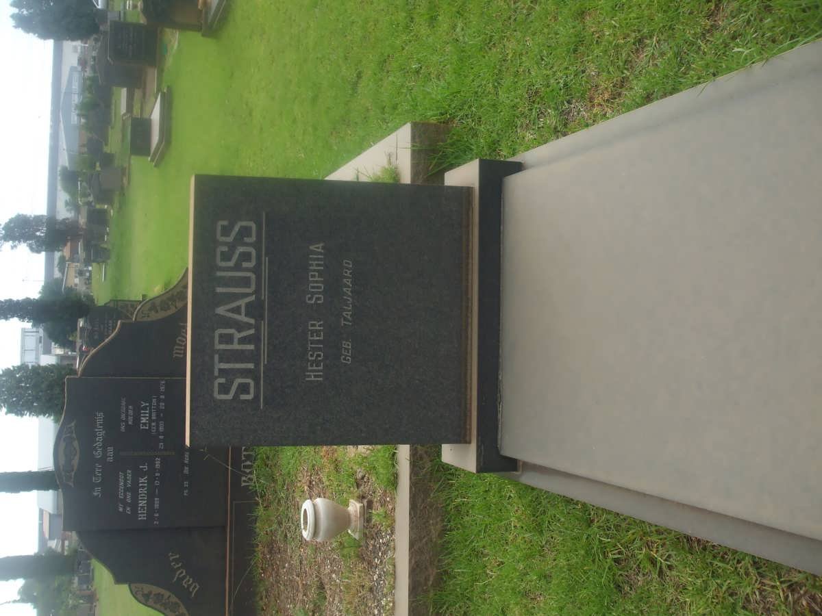 STRAUSS Hester Sophia nee TALJAARD