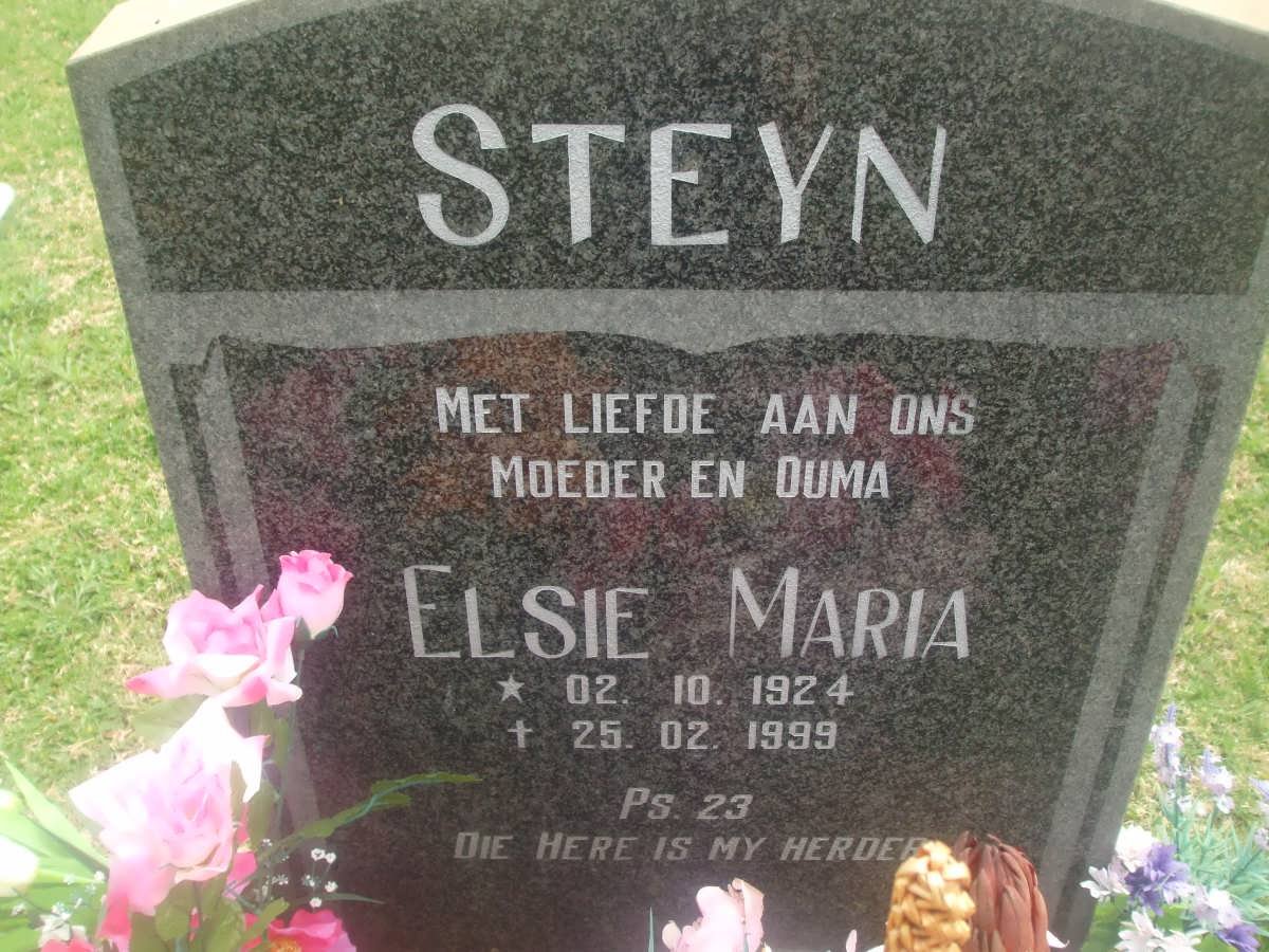 STEYN Elsie Maria 1924-1999