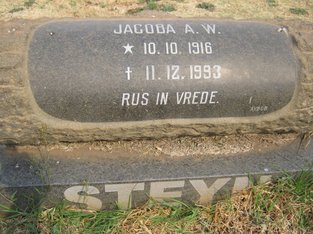 STEYN Jacoba A.W. 1916-1993
