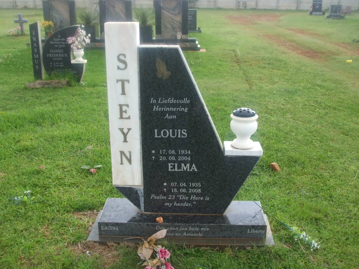 STEYN Louis 1934-2004 &amp; Elma 1935-2008