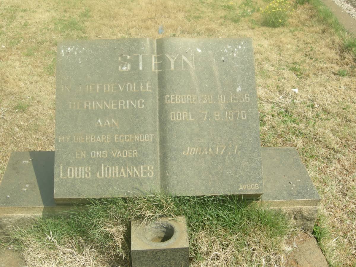 STEYN Louis Johannes 1936-1970