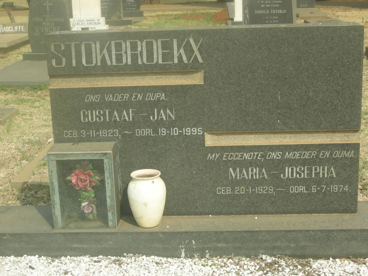 STOKBROEKX Gustaaf Jan 1923-1995 &amp; Maria Josepha 1929-1974