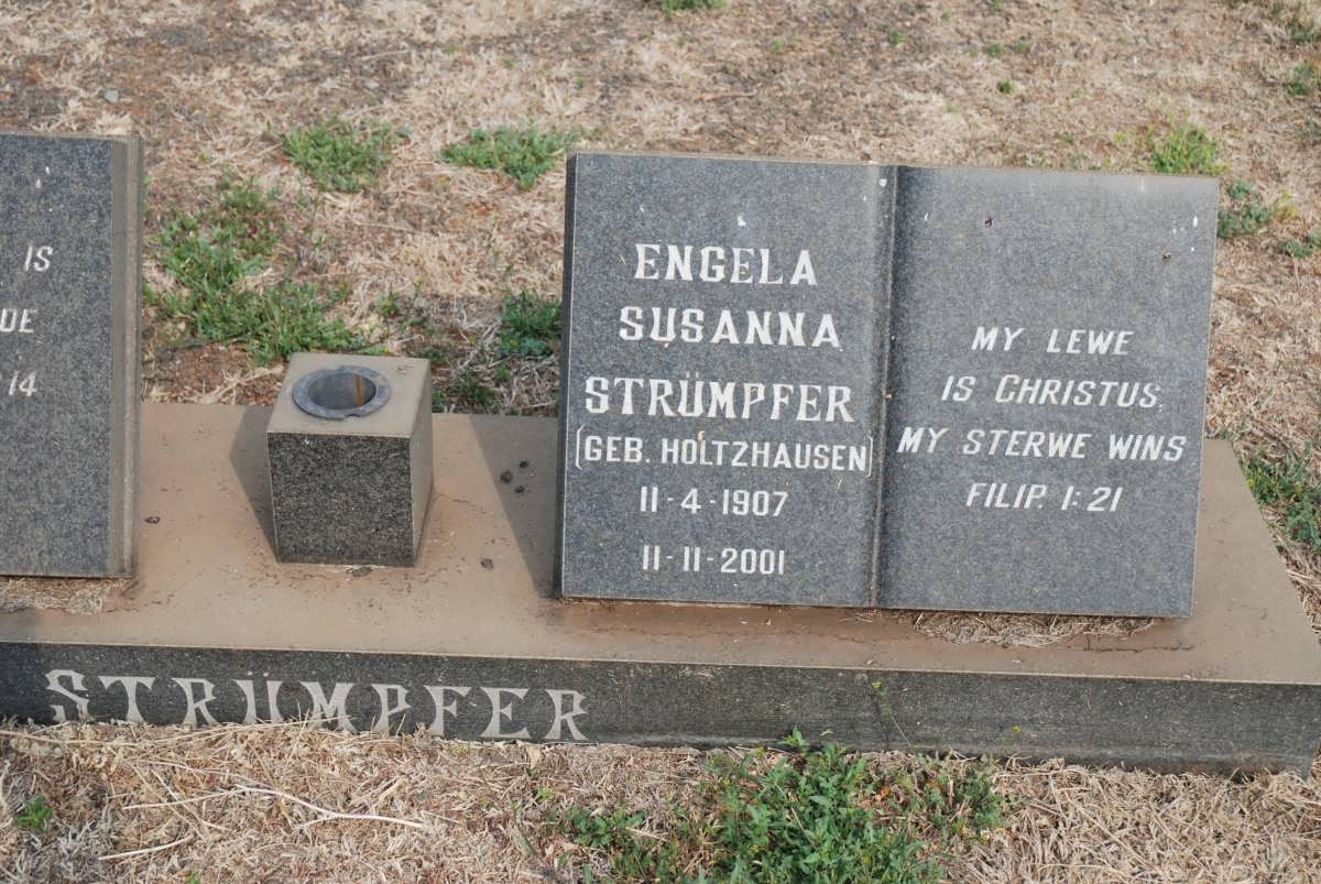 STRÜMPFER Engela Susanna nee HOLTZHAUSEN 1907-2011