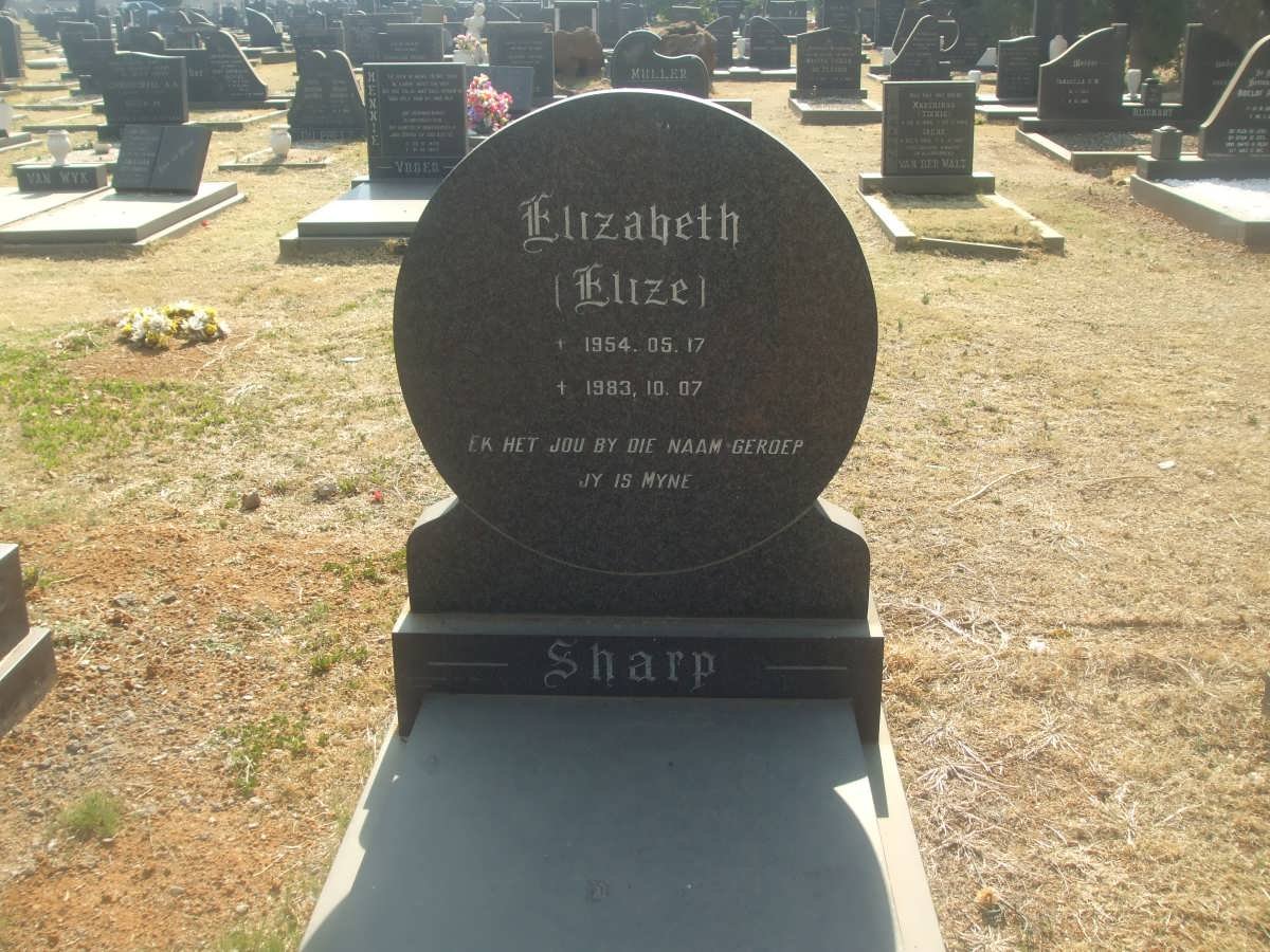 SHARP Elizabeth 1954-1983