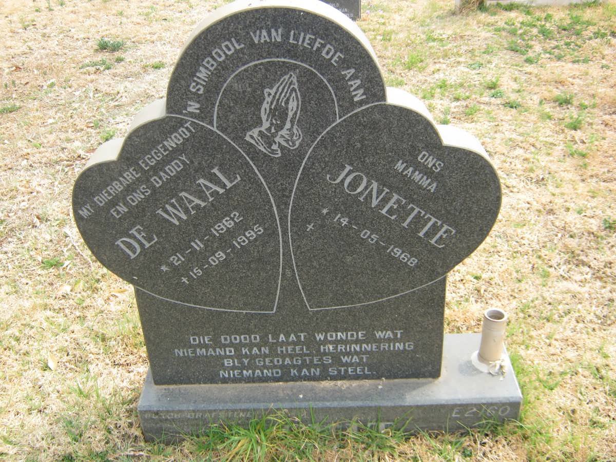 SMIT De Waal 1962-1995 &amp; Jonette 1968-