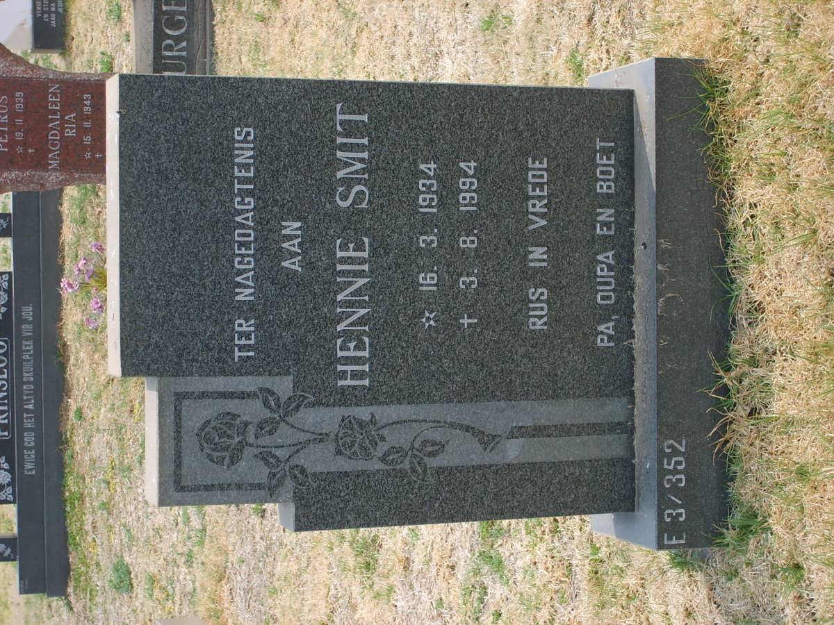 SMIT Hennie 1934-1994