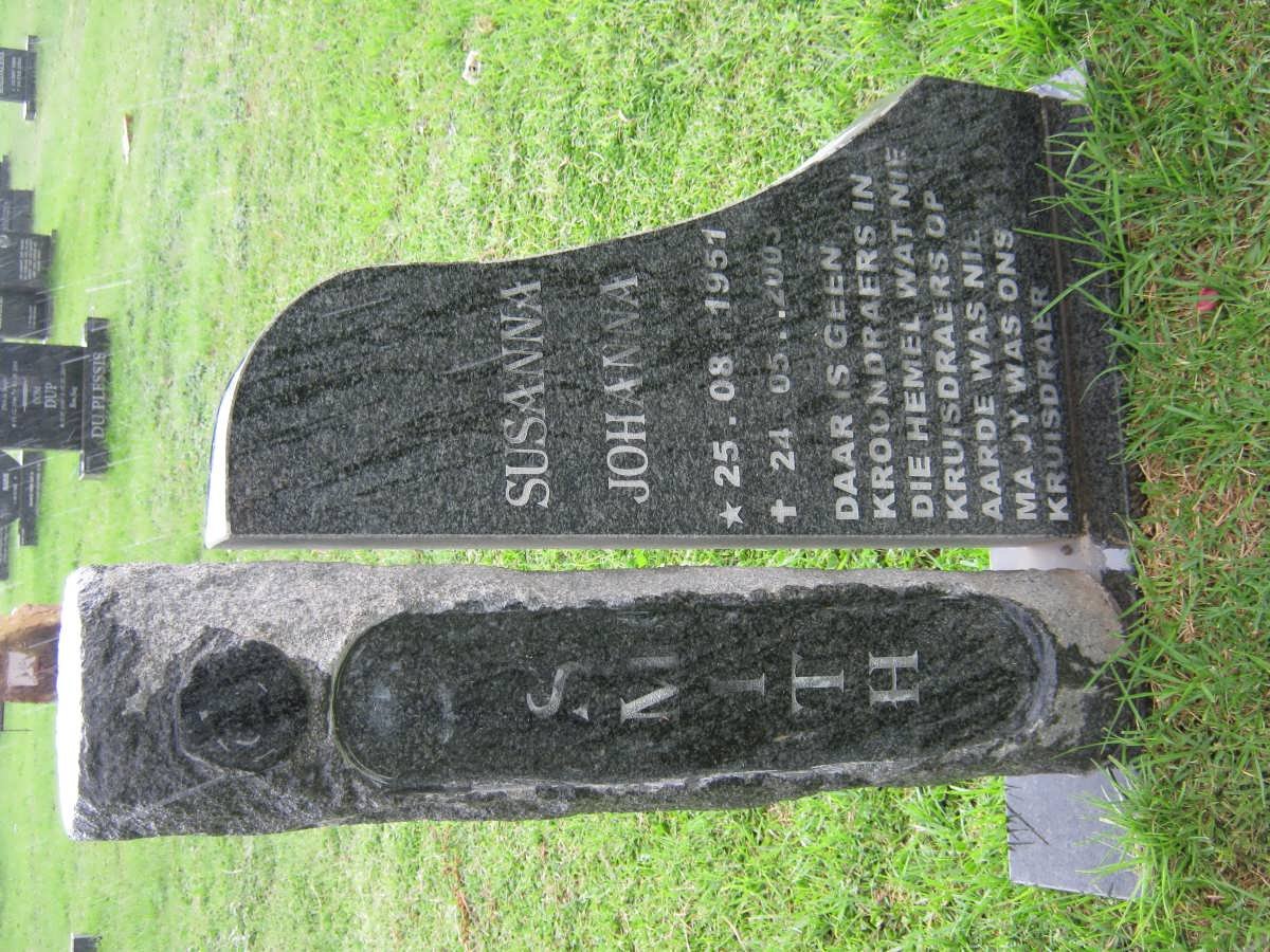 SMITH Susanna Johanna 1951-2003