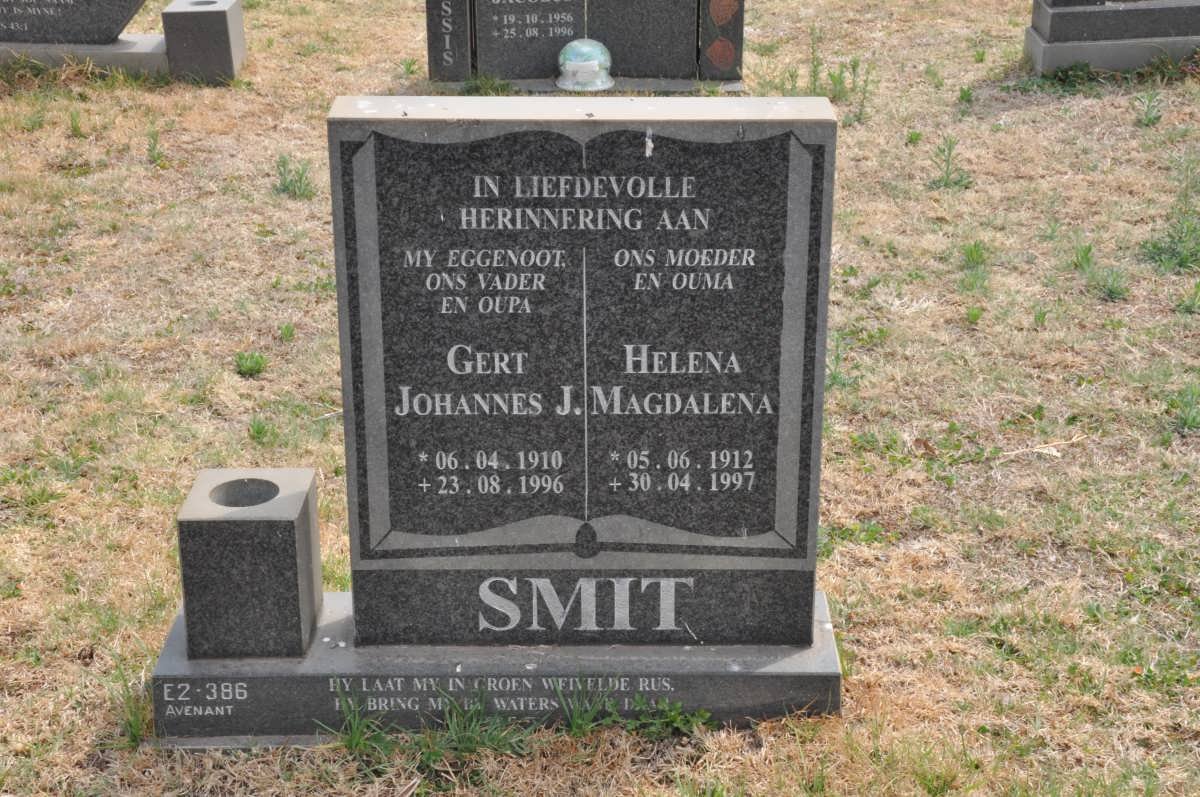 SMIT Gert Johannes J. 1910-1996 &amp; Helena Magdalena 1912-1997