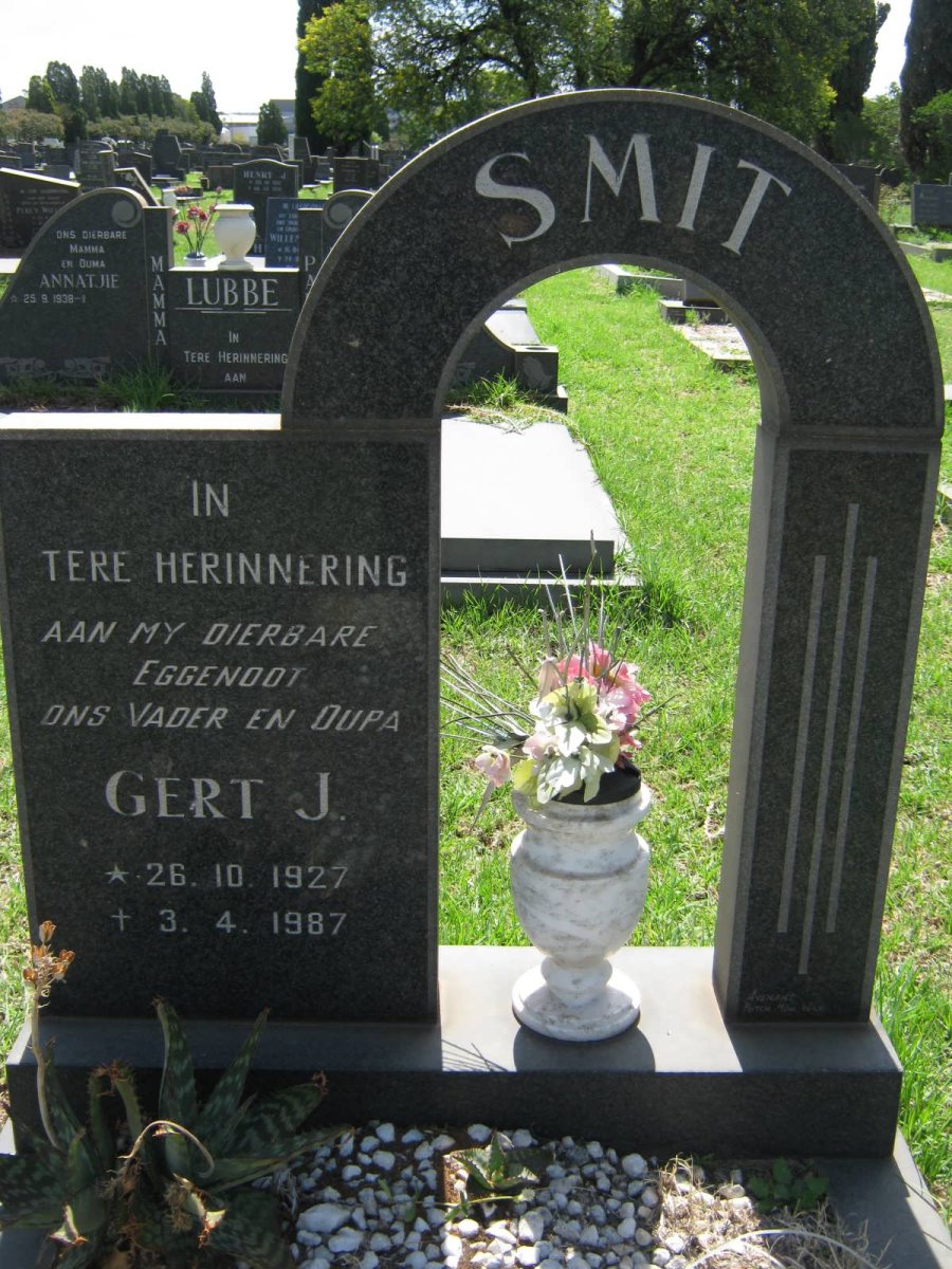 SMIT Gert J. 1927-1987
