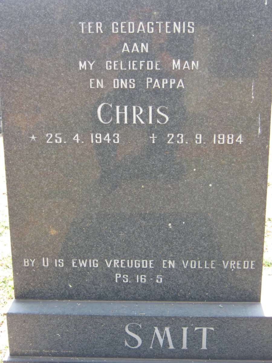 SMIT Chris 1943-1984