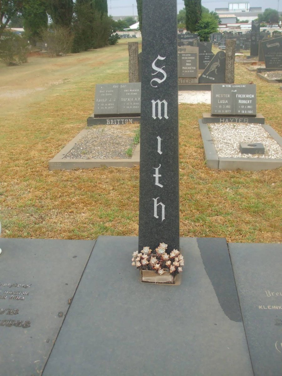 SMITH David Petrus Jacobus 1912-1977 &amp; Cornelia Johanna Maria BOSMAN formerly BREDENKAMP 1924-19?7