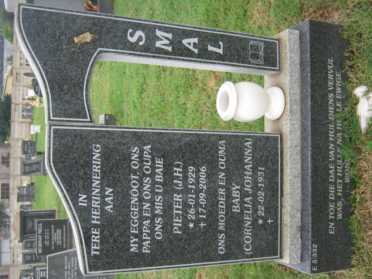 SMAL J.H. 1929-2006 &amp; Cornelia Johanna 1931-