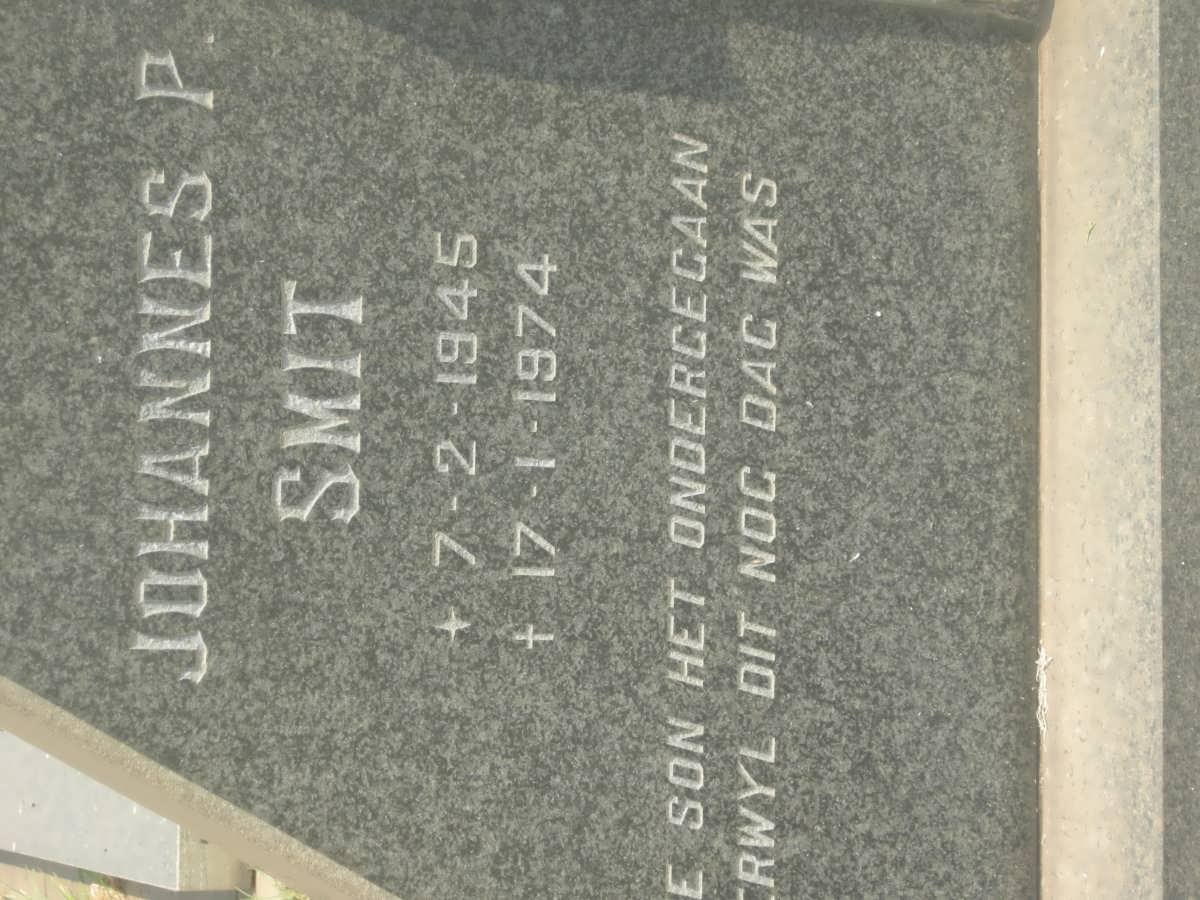 SMIT Johannes P. 1945-1974
