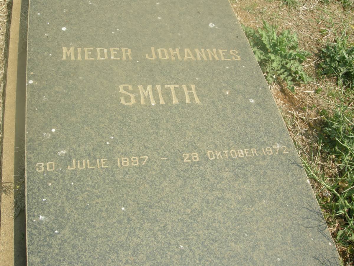 SMITH Mieder Johannes 1897-1972