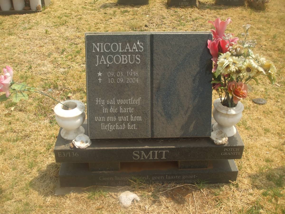 SMIT Nicolaas Jacobus 1938-2004