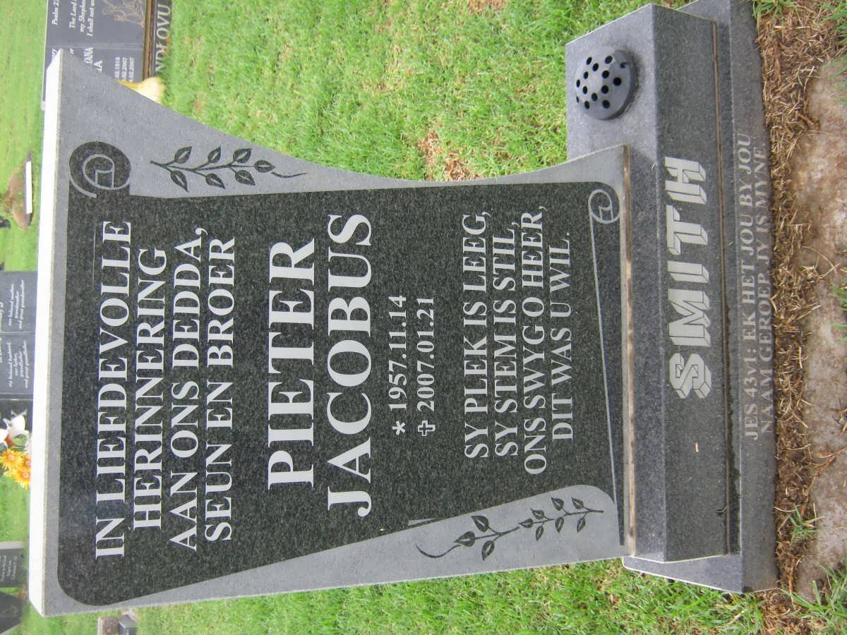SMITH Pieter Jacobus 1957-2007