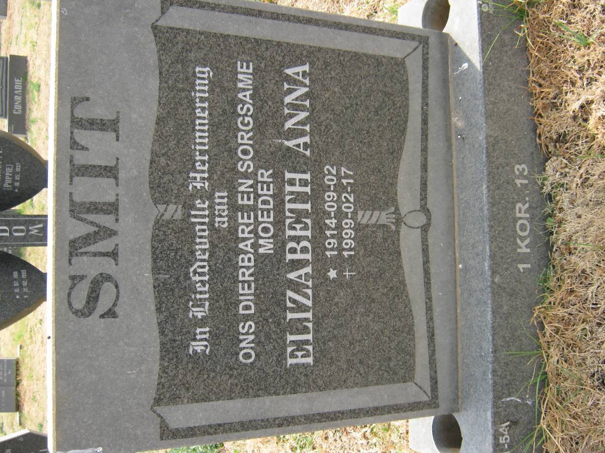 SMIT Elizabeth Anna 1914-1999