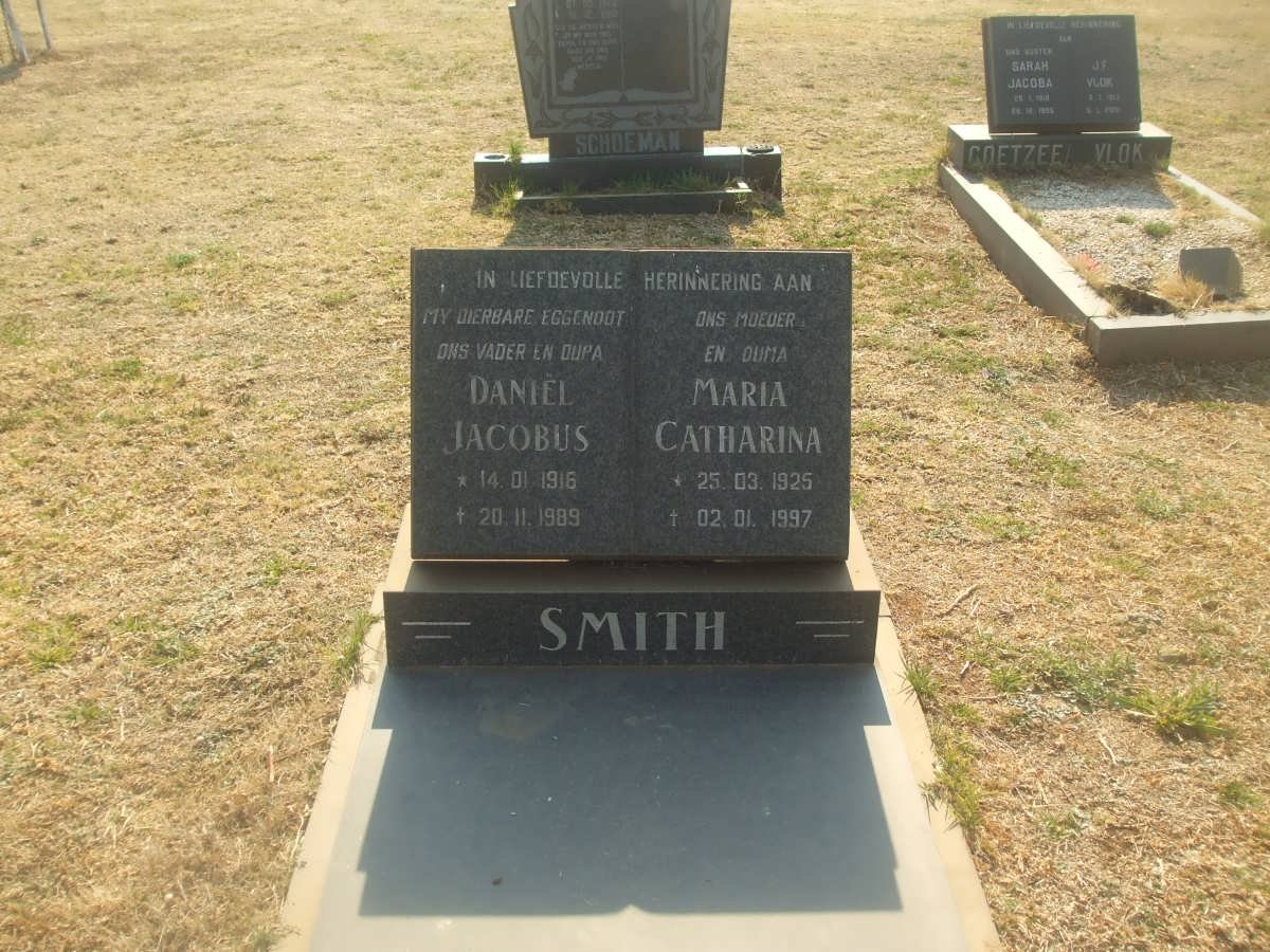 SMITH Daniël Jacobus 1916-1989 &amp; Maria Catharina 1925-1997