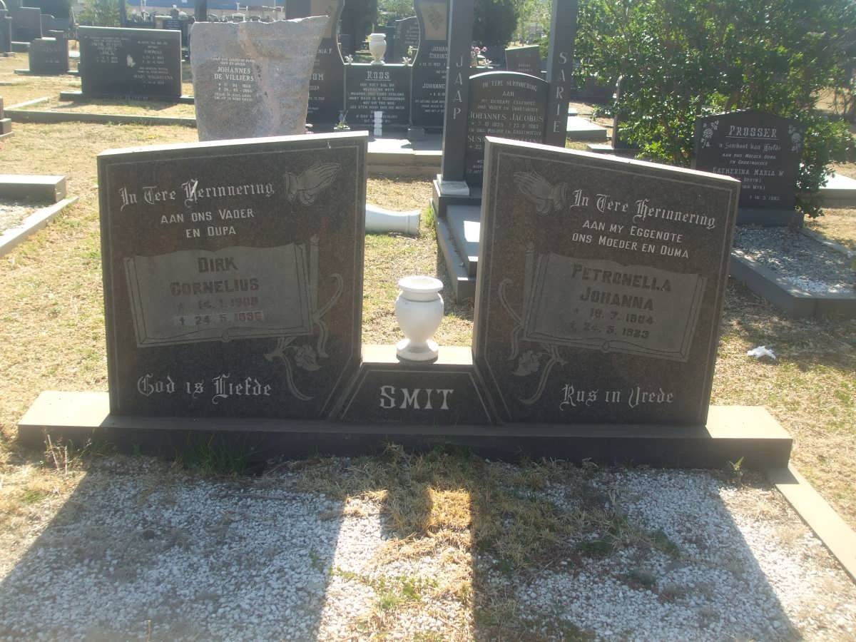 SMIT Dirk Cornelius 1908-1996 &amp; Petronella Johanna 1904-1983