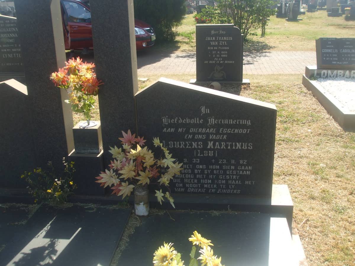 SNYMAN Lourens Martinus 1933-1982