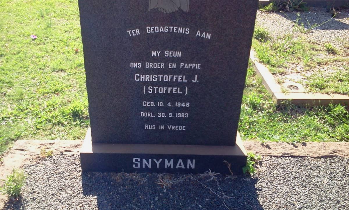SNYMAN Christoffel J. 1946-1983