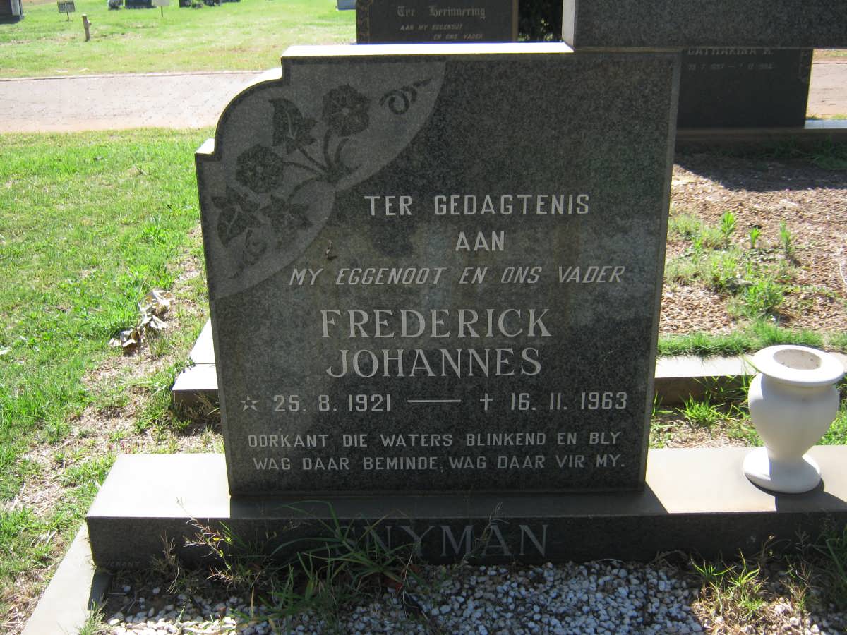 SNYMAN Frederick Johannes 1921-1963